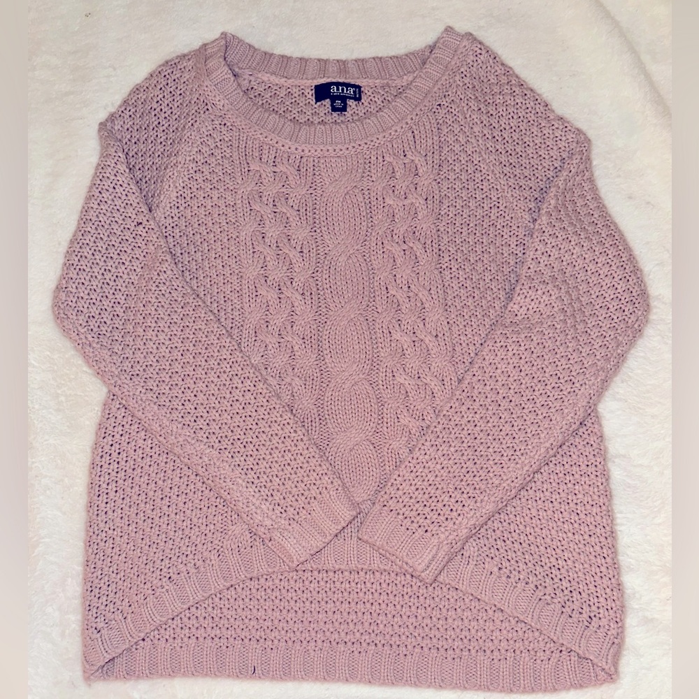 Pink Cable Knit Sweater‎